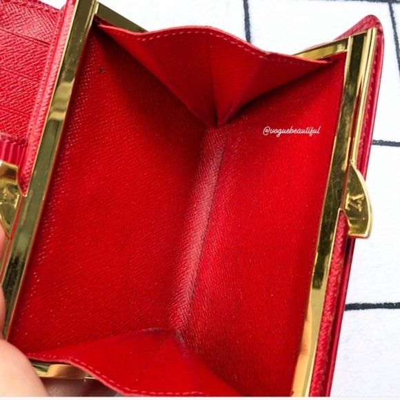 Louis Vuitton Epi Leather Red French Wallet - Picture 6 of 8